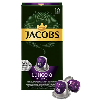 JACOBS Lungo Kapsül Kahve 10'lu 5,2 g Intense 8 Pratik Kahve 2'li Ekonomik Paket ürün görseli 1
