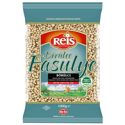 REİS Börülce Fasulye 1 Kg - Akdeniz Lezzeti, Salata ve Piyazlık 6'li Avantaj Paketi ürün görseli 1
