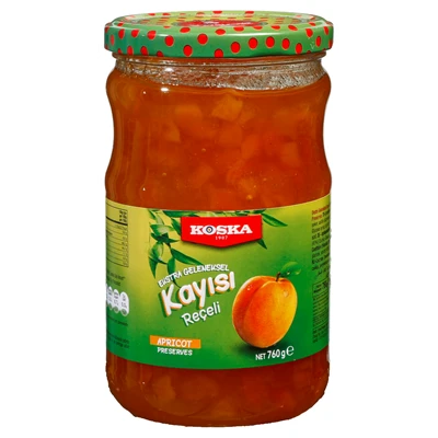 KOSKA Kayısı Reçeli 760 G - Geleneksel Lezzet %45 Meyveli 4'li Avantaj Paketi ürün görseli 1