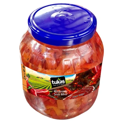 Tukaş Közlenmiş Şerit Kırmızı Biber 1,65 Kg - Doğal Aromalı Kullanıma Hazır 2'li Ekonomik Paket ürün görseli 1
