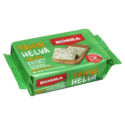 KOSKA Fıstıklı Helva 1 Kg - Geleneksel Taş Değirmen Tahin Helvası 6'li Avantaj Paketi ürün görseli 1