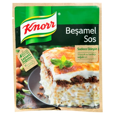 Knorr Beşamel Sos 70g - Fırın Makarna ve Lazanya İçin Pratik Sos 8'li Avantaj Paketi ürün görseli 1
