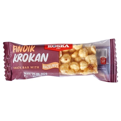 KOSKA Fındıklı Krokan 30 gr - Gevrek ve Kıtır Atıştırmalık 6'li Avantaj Paketi ürün görseli 1