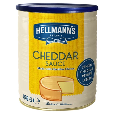 HELLMANN'S Cheddar Sos 810G - Pratik ve Yoğun Lezzet 5'li Avantaj Paketi ürün görseli 1