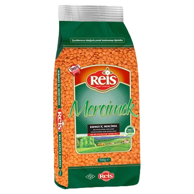 REİS Kırmızı Mercimek 12x500 G - Bakliyat, Tahıl ürün görseli 1