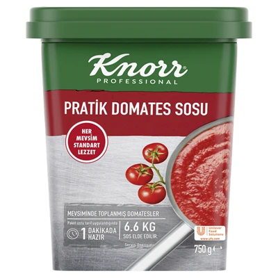 Knorr Pratik Domates Sosu 750 G - Pizza, Makarna ve Yemekler İçin 3'li Ekonomik Paket ürün görseli 1