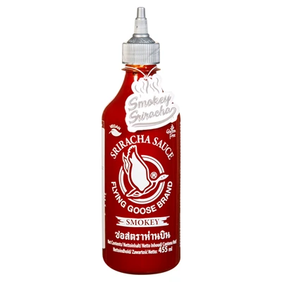 Flying Goose Smokey Sriracha Hot Chili Sauce 455 ml Dumanlı Acı Sos 4'li Avantaj Paketi ürün görseli 1