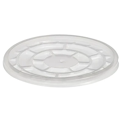 Plastik Meze Kabı Kapağı 50 Adet 116mm Tek Kullanımlık Şeffaf Kapak 6'li Avantaj Paketi ürün görseli 1