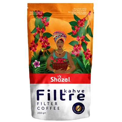 Shazel Filtre Kahve 250G - Kavrulmuş Arabica Çekirdekler 6'li Avantaj Paketi ürün görseli 1