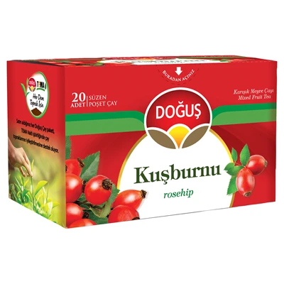 Doğuş Çay Meyve Çayı 20'li Kuşburnu - 25 g Poşet Çay 6'li Avantaj Paketi ürün görseli 1