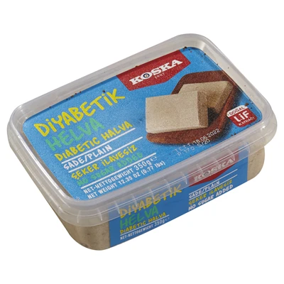KOSKA Diyabetik Helva 350G Sade - Şeker İlavesiz Sağlıklı Lezzet 4'li Avantaj Paketi ürün görseli 1
