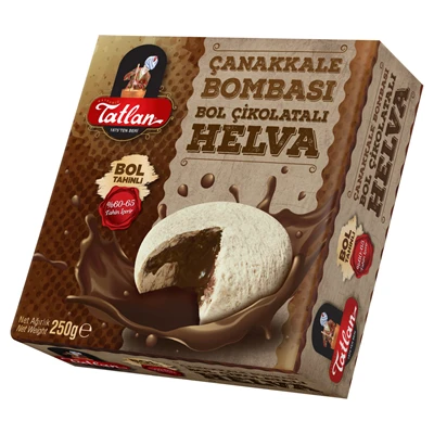 Tatlan Çanak Bombası Helva 250G Çikolata - Pratik ve Lezzetli Atıştırmalık 6'li Avantaj Paketi ürün görseli 1
