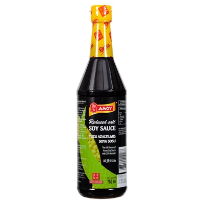AMOY Az Tuzlu Soya Sosu 750Ml - Uzak Doğu Lezzeti 8'li Avantaj Paketi ürün görseli 1