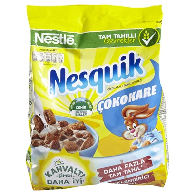 Nesquik Kakaolu Mısır Gevrek 310g - Besleyici Kahvaltılık Gevrek 3'li Ekonomik Paket ürün görseli 1
