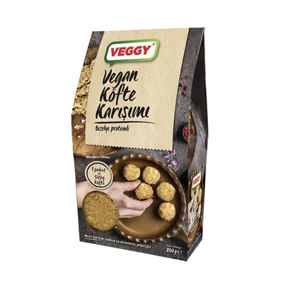 VEGGY Vegan Köfte Karışımı 200G - Bitkisel Proteinli Pratik Köfte Harcı 5'li Avantaj Paketi ürün görseli 1