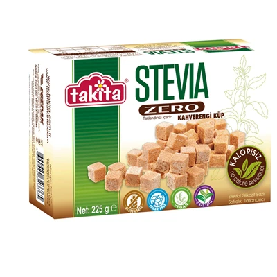 Takita Stevia Zero Küp Şeker 225G Kahverengi Doğal Tatlandırıcı 5'li Avantaj Paketi ürün görseli 1