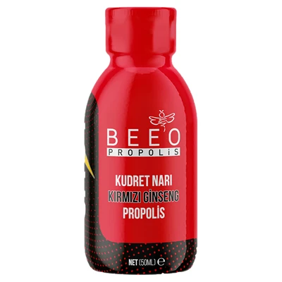 BEEO Shot 50Ml Kudret Narı Kırmızı Ginseng Propolis Bal 8'li Avantaj Paketi ürün görseli 1