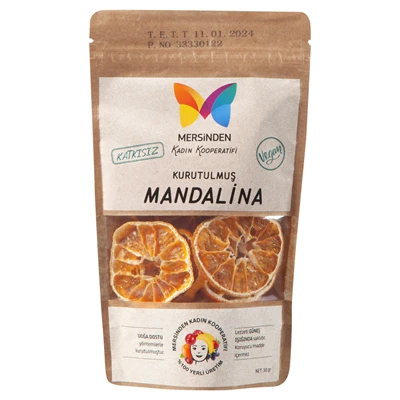 Mersinden Kurutulmuş Mandalina 50 Gr - Doğal ve Lezzetli Atıştırmalık 8'li Avantaj Paketi ürün görseli 1