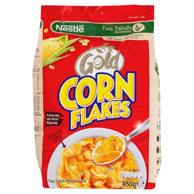 Nestlé Corn Flakes Mısır Gevreği 650G Tam Tahıllı Kahvaltılık 8'li Avantaj Paketi ürün görseli 1