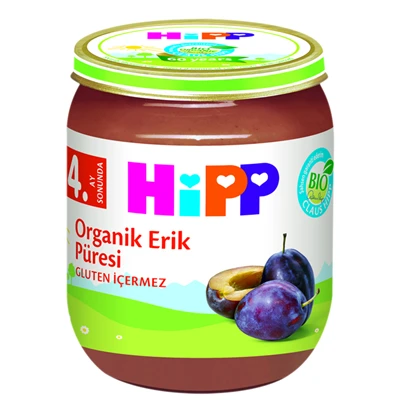 HİPP Organik Erikli Bebek Maması 125G - 10. Ay 8'li Avantaj Paketi ürün görseli 1