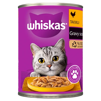 Whiskas Konserve Mama 400 G Tavuklu - Kediniz İçin Lezzetli ve Besleyici 5'li Avantaj Paketi ürün görseli 1