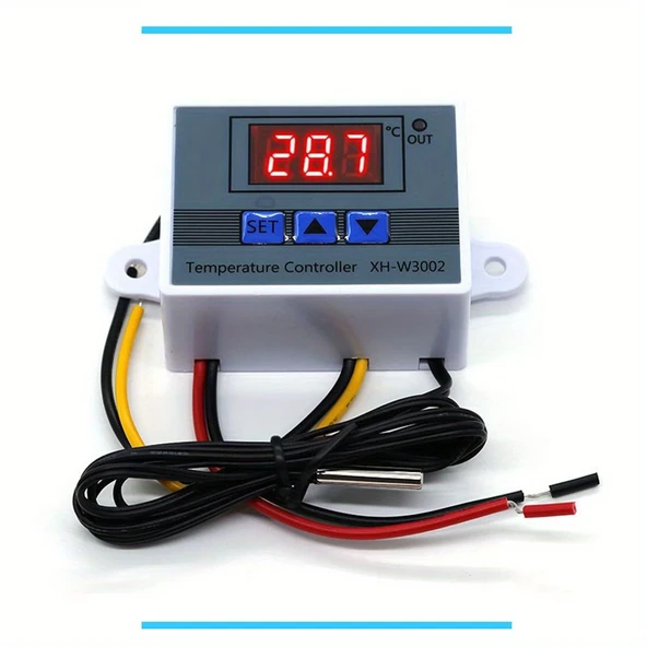 Dijital Termostat Xh-w3002 Led Ekranlı Sıcaklık Kontrol Cihazı 220v ürün görseli 1