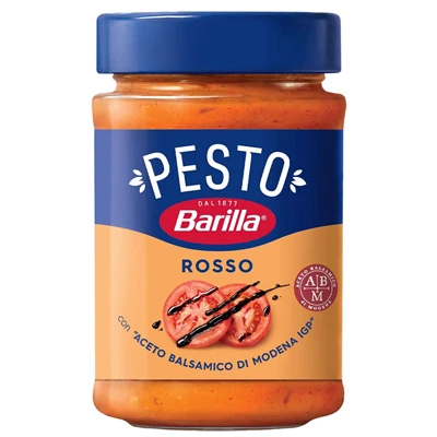Barilla Pesto Sos Rosso 200 G - İtalyan Usulü Domatesli Pesto 3'li Ekonomik Paket ürün görseli 1