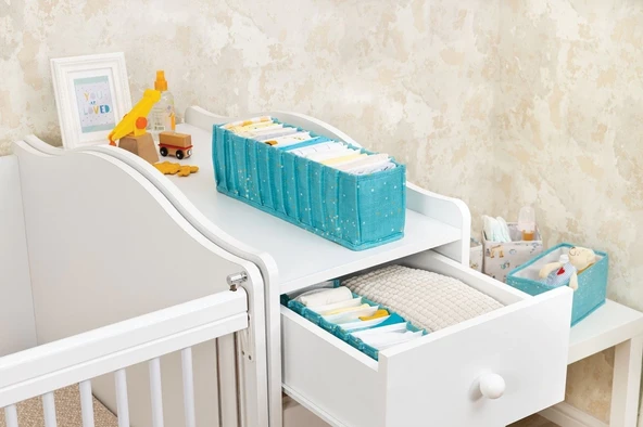 Baby Akordiyon Organizer Çekmece Düzenleyici Small (yeşil) - 04102 ürün görseli 1
