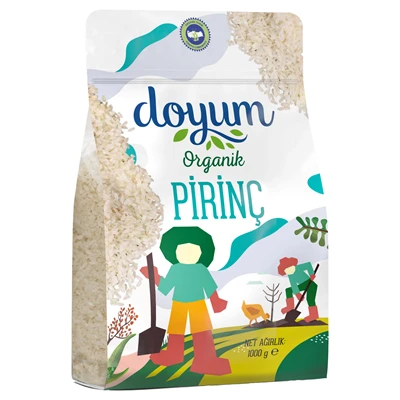 Doyum Organik Osmancık Pirinç 1 Kg - Doğal Lezzet 4'li Avantaj Paketi ürün görseli 1