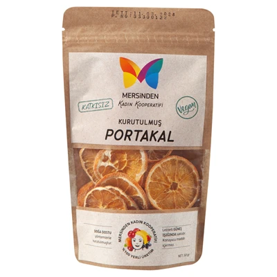 Mersinden Kurutulmuş Portakal 50 Gr - Lif ve Vitamin Kaynağı Atıştırmalık 4'li Avantaj Paketi ürün görseli 1