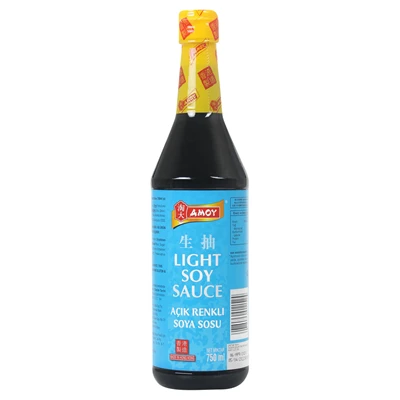 AMOY Light Soya Sosu 750 ml - Düşük Tuzlu Lezzet 5'li Avantaj Paketi ürün görseli 1