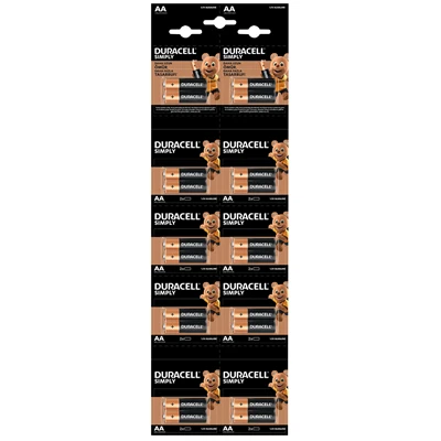 Duracell Aa Pil 2X10 Kartela - Uzun Ömürlü Alkalin Pil 3'li Ekonomik Paket ürün görseli 1