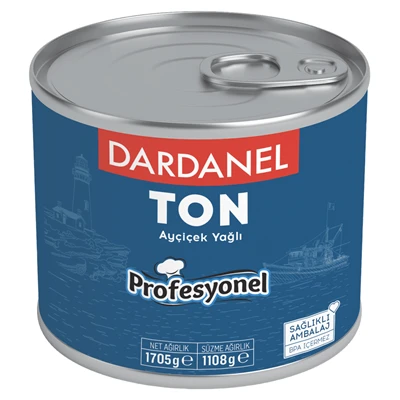 DARDANEL Ton Balığı 1,7 Kg - Bütün Dilim Açık Renk Konserve 3'li Ekonomik Paket ürün görseli 1