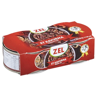 ZEL Et Kavurma 2'li 80 G Tandır Tipi - Geleneksel Dana Kavurma 3'li Ekonomik Paket ürün görseli 1