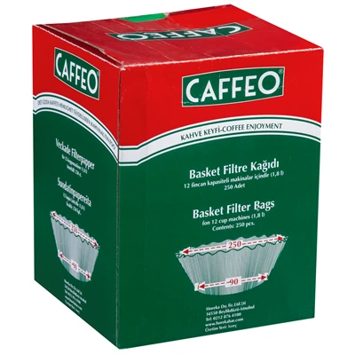 CAFFEO Kahve Filtresi 90*250 - 700g Profesyonel Kullanım İçin 6'li Avantaj Paketi ürün görseli 1