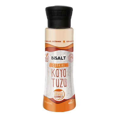 BİSALT Çankırı Kaya Tuzu 400G Değirmen Kapak - Doğal Sofra Tuzu 4'li Avantaj Paketi ürün görseli 1