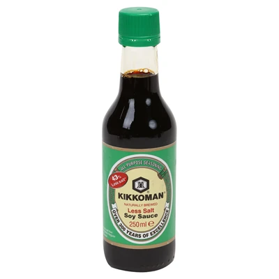 KIKKOMAN Az Tuzlu Soya Sosu 250 ml Cam Şişe 6'li Avantaj Paketi ürün görseli 1