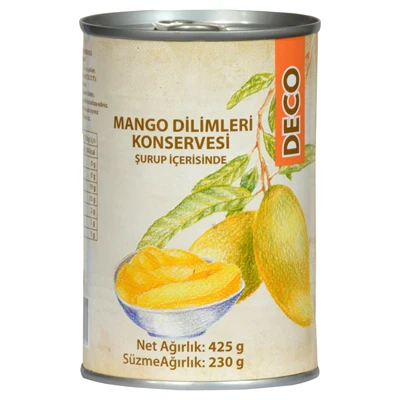 DE&CO Mango Konservesi 425G Dilimli - Tropikal Lezzet 4'li Avantaj Paketi ürün görseli 1