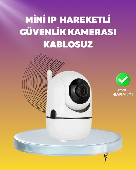 1080p Wifi Akıllı Güvenlik Kamerası – Pan & Tilt, Hareket Takip Ve İki Yönlü Ses ürün görseli 1