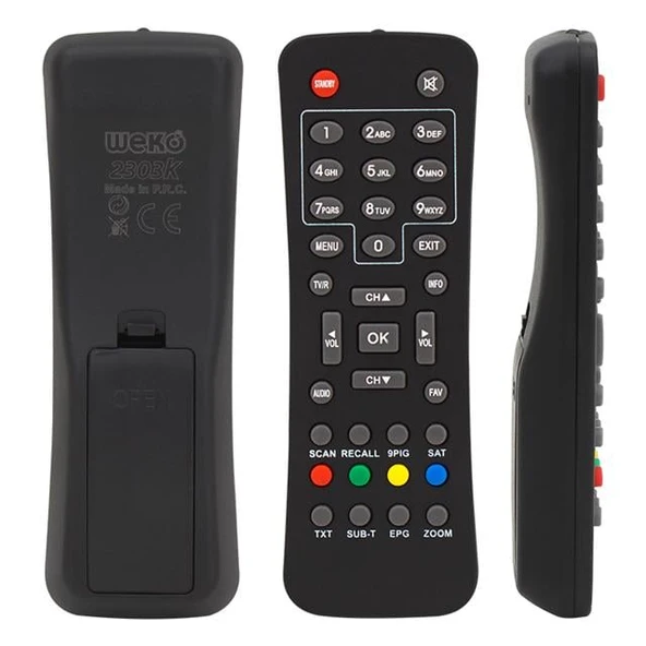 Mersat Exclusive - Globex - Fobem - Amstrad Mini TTX - Newline Scart Uydu Alıcısı Kumandası ürün görseli 1