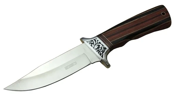 Lanmark A058-1 Kamp Bıçağı 26,5 Cm - Ahşap Sap, Kılıflı ürün görseli 1