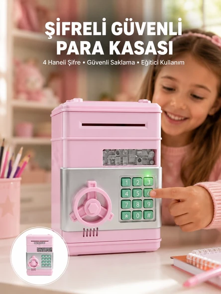 Mey İthalat® Şifreli Elektronik Para Biriktirme Kumbarası Büyük Kapasiteli ürün görseli 1