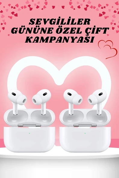 Sevgiliye Hediye Çift Kulaklığı Yeni Nesil Pro Kulaklık Sevgililer Gününe Özel Kampanya ürün görseli 1