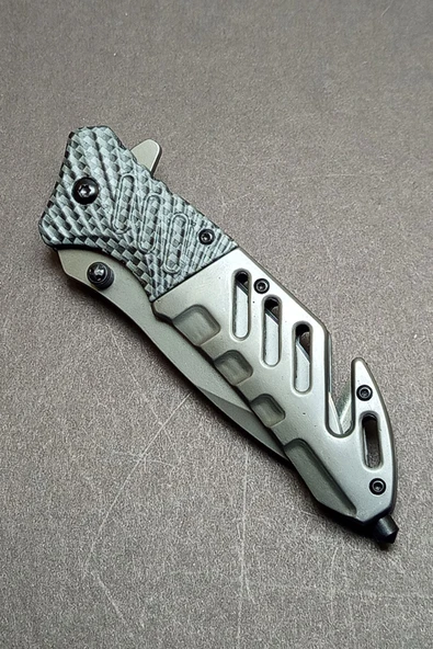 Depotrend YA-A339 İthal Rulmanlı Tamamı Metal Kurtarma Çakısı (20.5 cm) ürün görseli 1