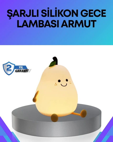 Modern Armut Gece Lambası Kablosuz Şarjlı LED Aydınlatma ürün görseli 1