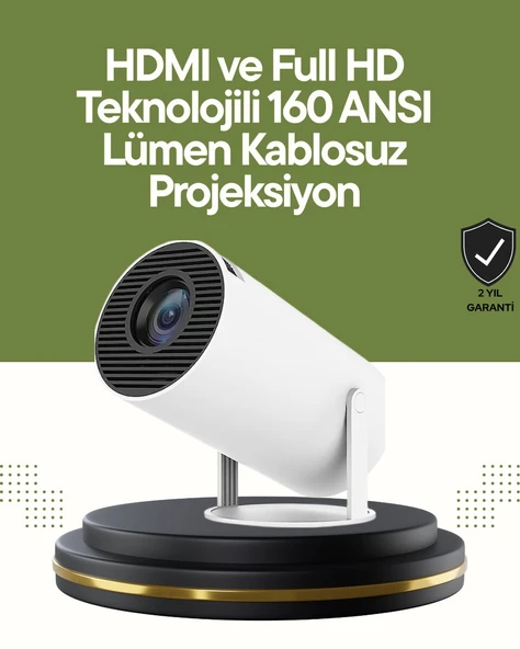 HDMI ve USB Girişli Uzun Ömürlü Ampullü Projeksiyon ürün görseli 1