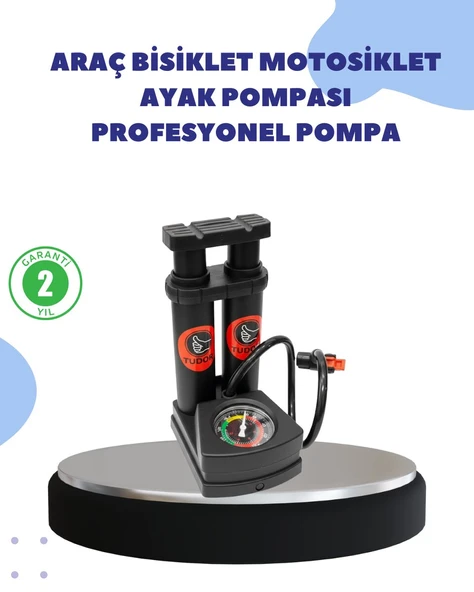 Çok Amaçlı Ayaklı Lastik Pompası Yüksek Hassasiyetli ürün görseli 1