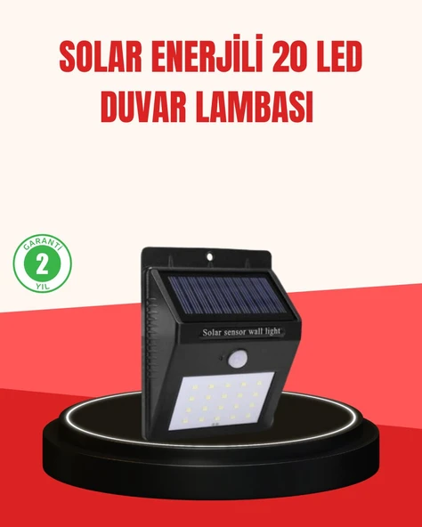 Güneş Enerjili Su Geçirmez Dış Mekan Aydınlatma ürün görseli 1