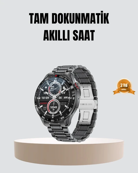 100mAh Şarjlı Akıllı Saat – Mesaj Bildirimi, Müzik Kontrolü ve Ergonomik Tasarım ürün görseli 1