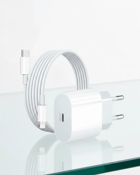 iPhone 14 13 12 11 Pro Pro Max 20W PD Lightning Hızlı Şarj Cihazı ürün görseli 1